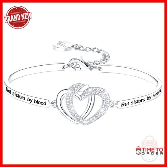 Engraved Bangle Bracelet Sister Gift Elegant Minimal Chic Jewelry